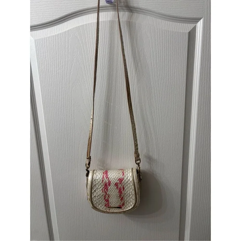 NWT Brahmin Valentia Collection Apricot Rose Briar Crossbody Bag - Picture 2 of 5